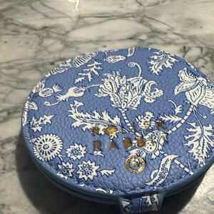 Roller Rabbit Blue and White Floral Pocket Mirror